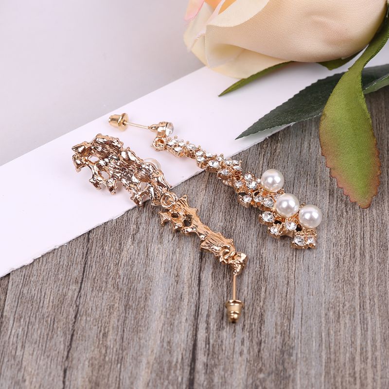 Bông Tai Đính Đá Ngọc Trai Thanh Lịch Cho Nữ