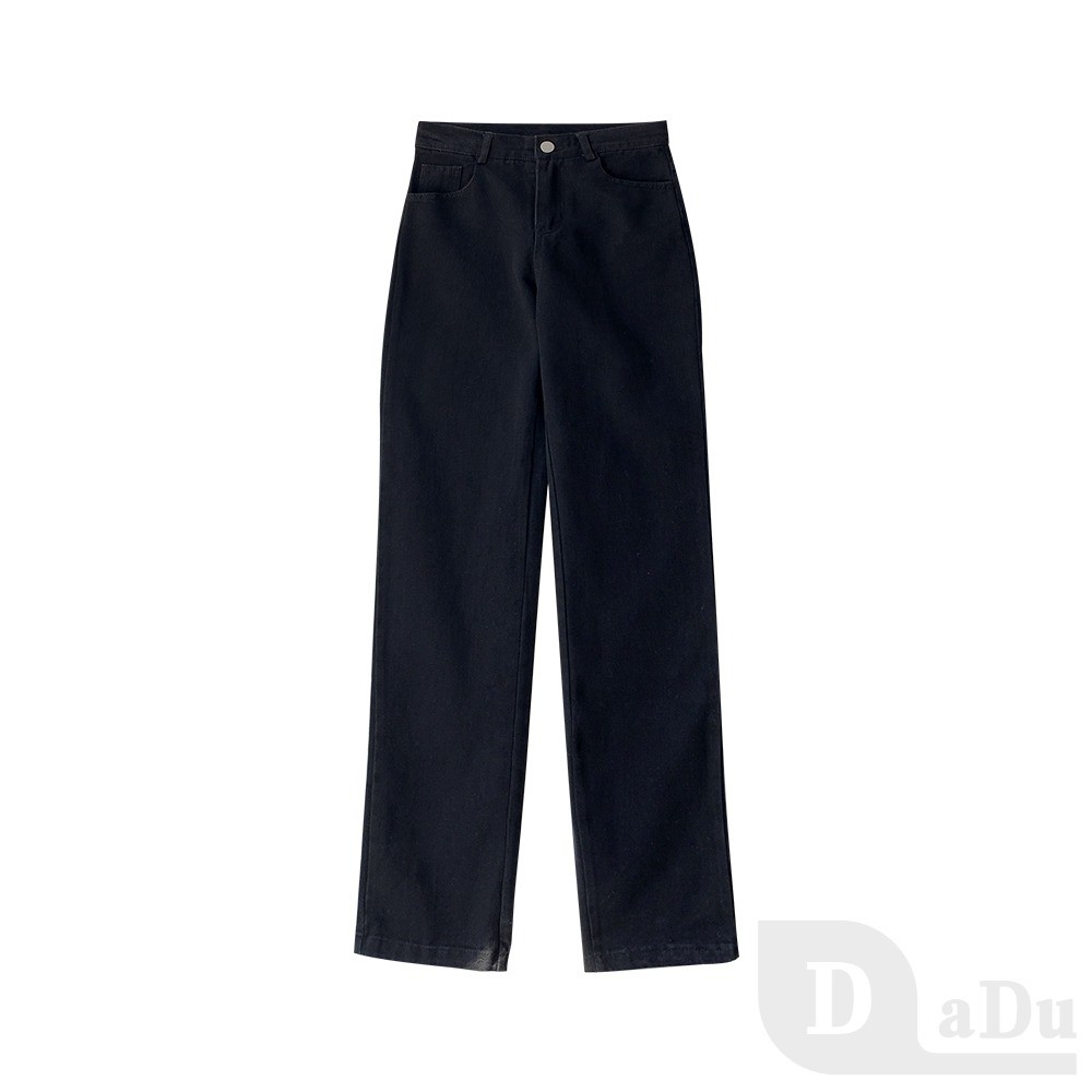 PALAZZO Quần Jeans Nữ Dài Lưng Cao Ống Rộng Thời Trang Hàn