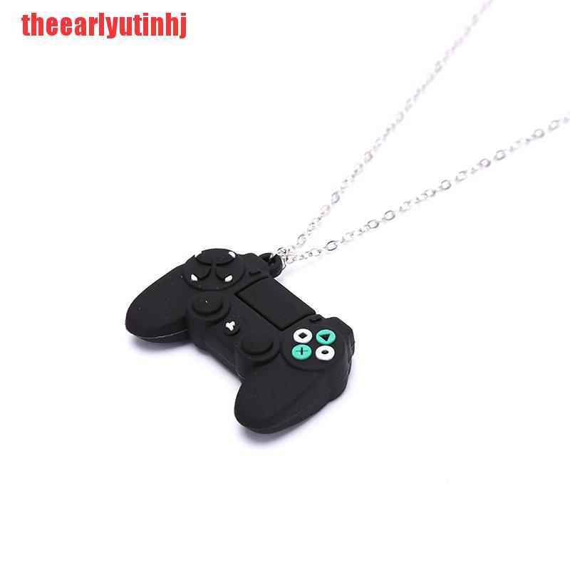 INHJ Retro Hip-hop Game Handle Chain Personality Game Console Pendant Men Necklaces