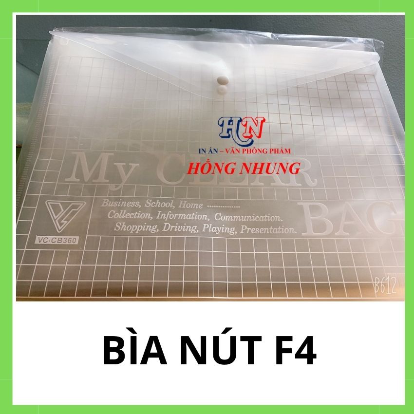 [Combo 12 Cái] Bìa Nút F4, Xấp 12 Cái giúp bảo vệ giấy tờ của bạn không bị hư hỏng.