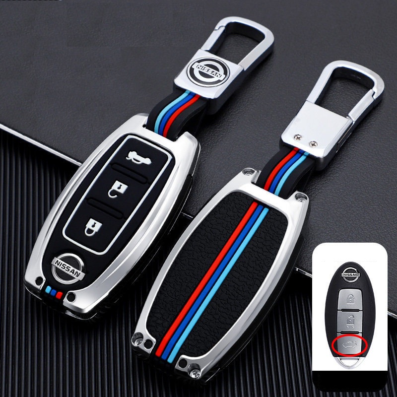 Ốp Chìa Khóa Xe Nissan Xtrail, Teana, Terra, Navara, Sunny, Almera Hợp Kim Kẽm