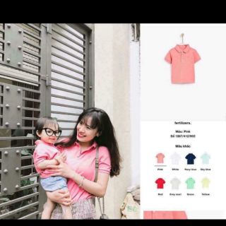 Polo zara kid sale (sẵn trắng 11-12y)