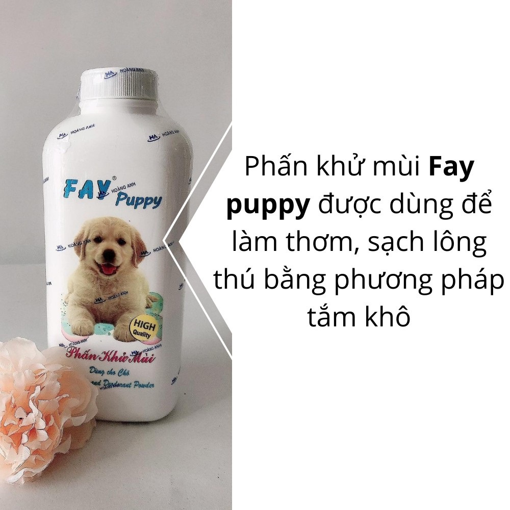 PHẤN FAYPUPPY-KITTY TẮM KHÔ KHỬ MÙI-CỰC THƠM-DIỆT KHUÂN CHO CHÓ MÈO-PHẤN FAY KHỬ MÙI HÔI CHO CHÓ MÈO