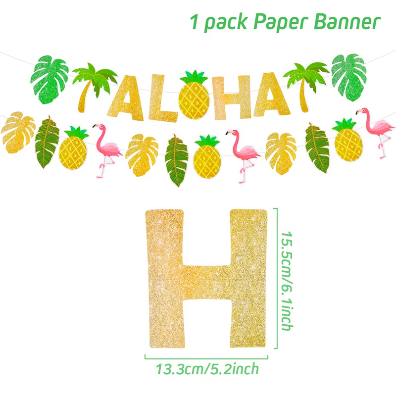 Bộ Bong Bóng Trang Trí Tiệc Hình Hồng Hạc/Quả Dứa Nhiệt Đới