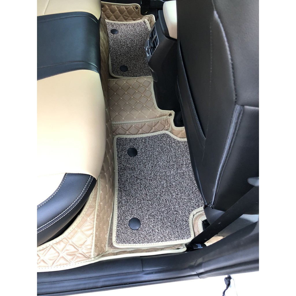 Thảm lót sàn ô tô da Cacbon cao cấp cho xe Huyndai Accent 2018 -2023, che phủ 90% sàn xe, chống thấm nước tuyệt đối