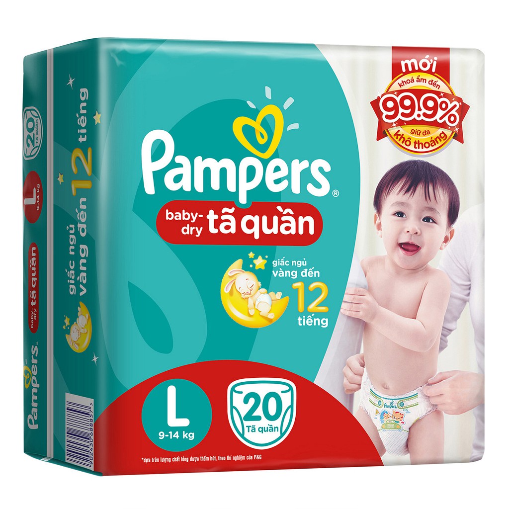 Bỉm Quần Pampers M40/M60/L20/L36/L54/XL18/XL32/XL48/XL54