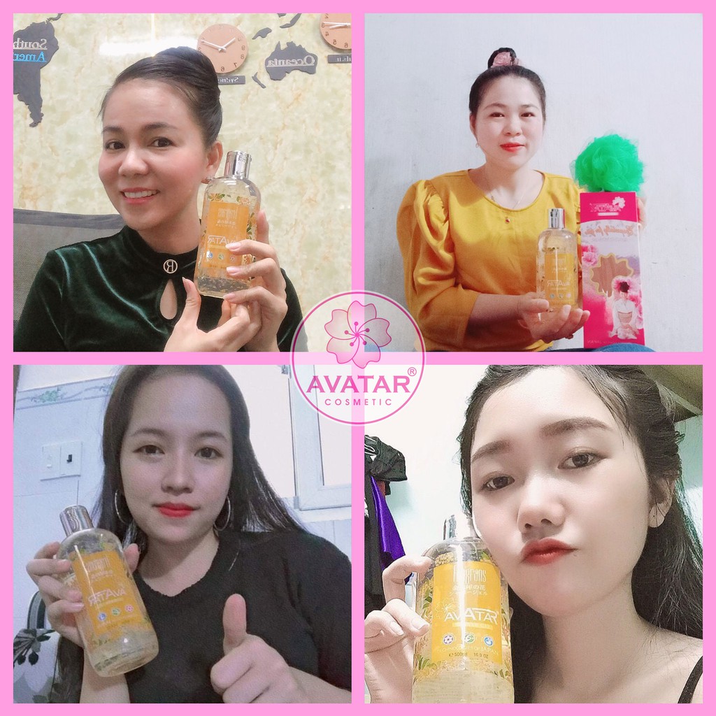 Sữa tắm nước hoa Nhật Bản cánh hoa Mộc Quế AVATAR  hương thơm quyến rũ 500ml