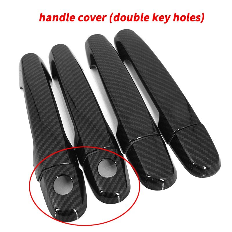 Ốp Bọc Tay Nắm Cửa Xe Hơi TOYOTA FORTUNER 2004-2014 AN50 AN60 Bằng Sợi carbon