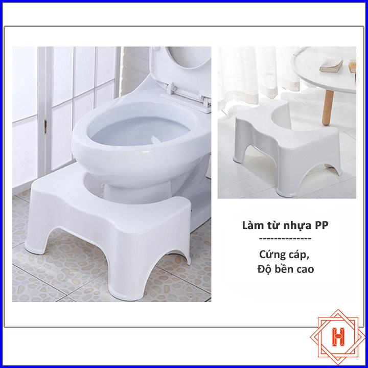 Ghế Nhựa Kê Chân Toilet , Bồn Cầu Khi Đi Vệ Sinh chống táo bón SONG LONG tiện dụng { H }