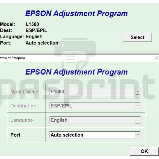 1 Bộ Resetter Epson L1300 Unlimited