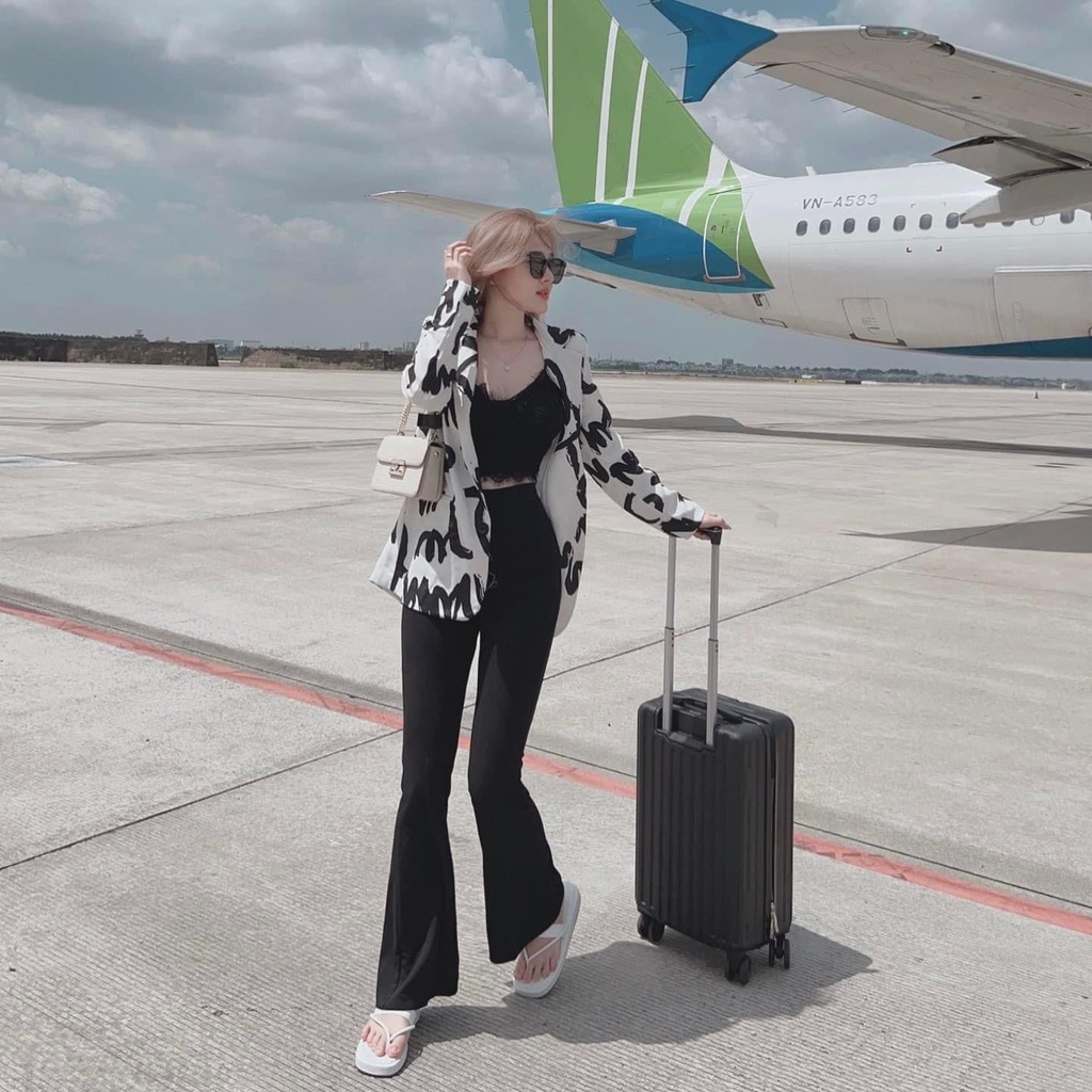 Áo blazer vest họa tiết chữ dáng thụng siêu hot TH279 | BigBuy360 - bigbuy360.vn