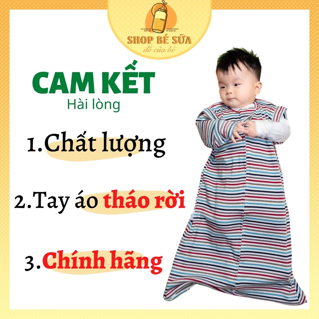 Túi Ngủ Cho Bé  NOONON  Túi Ngủ Tháo Rời Ống Tay Thu Đông -  Nhộng Chũn Mã TNHT01