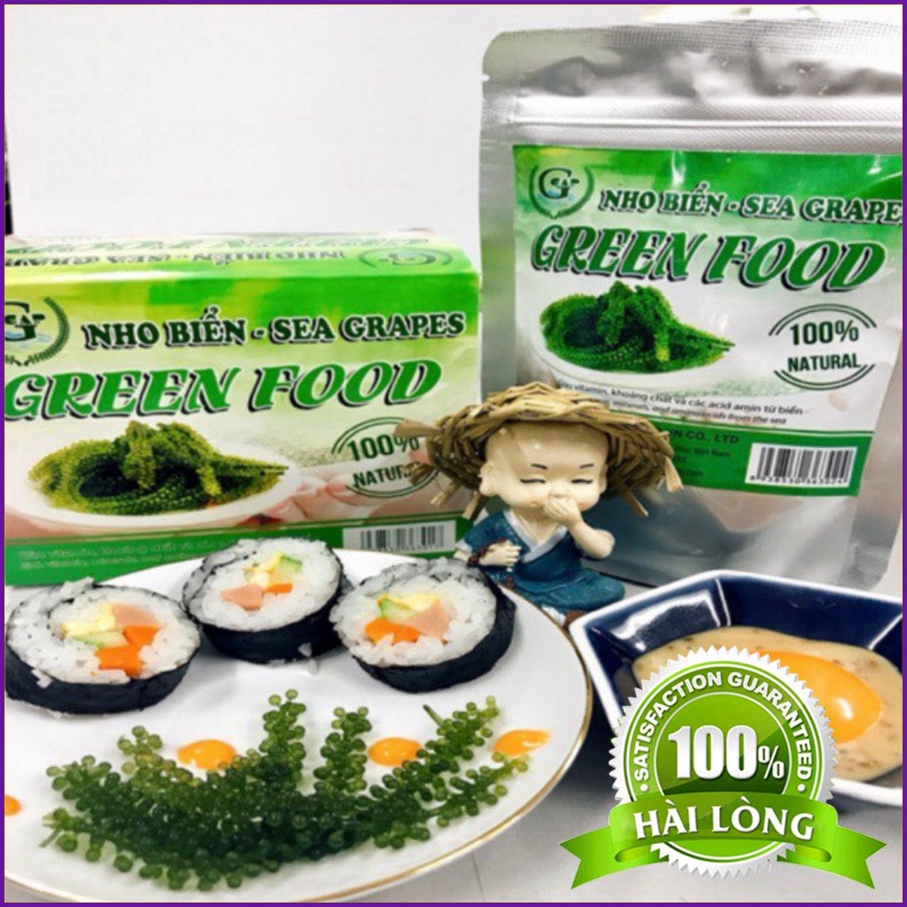 Rong Nho Tách Nước Green Food 200g Cam Kết Không Tanh Giòn Ngon