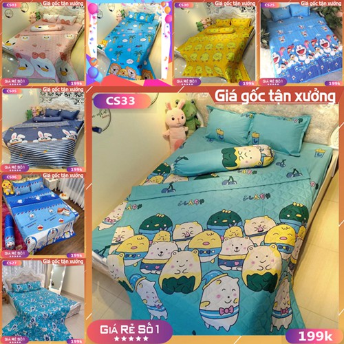 Bộ Chăn Chần Bông Cho Các Bé ⚡Chăn Ga Gối⚡ Nhiều Mẫu Mã Đẹp 2021