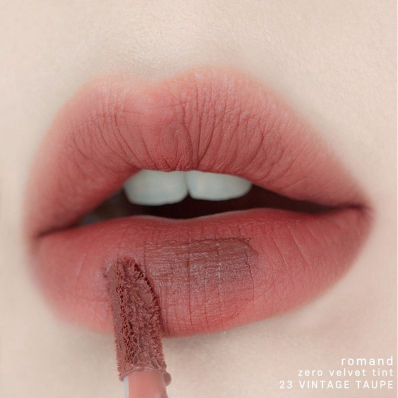 Son Kem Lì Romand Velvet Lip Tint bền màu, mịn mượt như nhung.