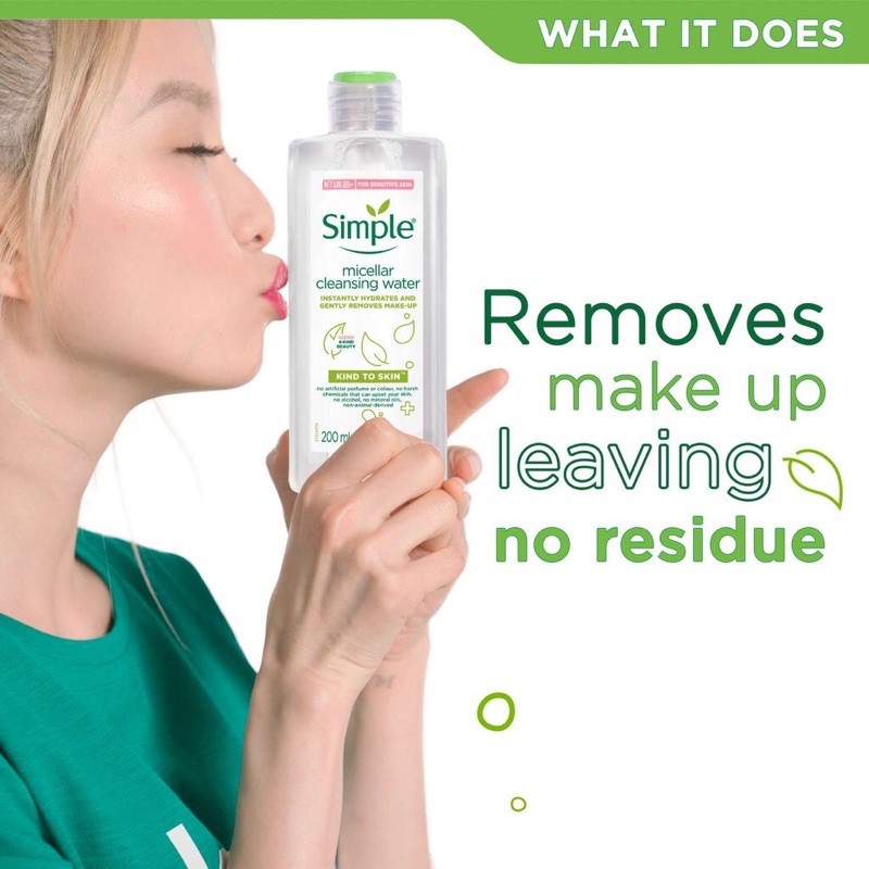 Nước tẩy trang Simple Kind to Skin Micellar Cleansing Water 200ml | BigBuy360 - bigbuy360.vn
