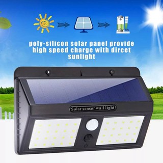 Đèn chiếu sáng 💡💡💡 đèn năng lượng mặt trời 40 led chống nước cảm biến sáng tự động