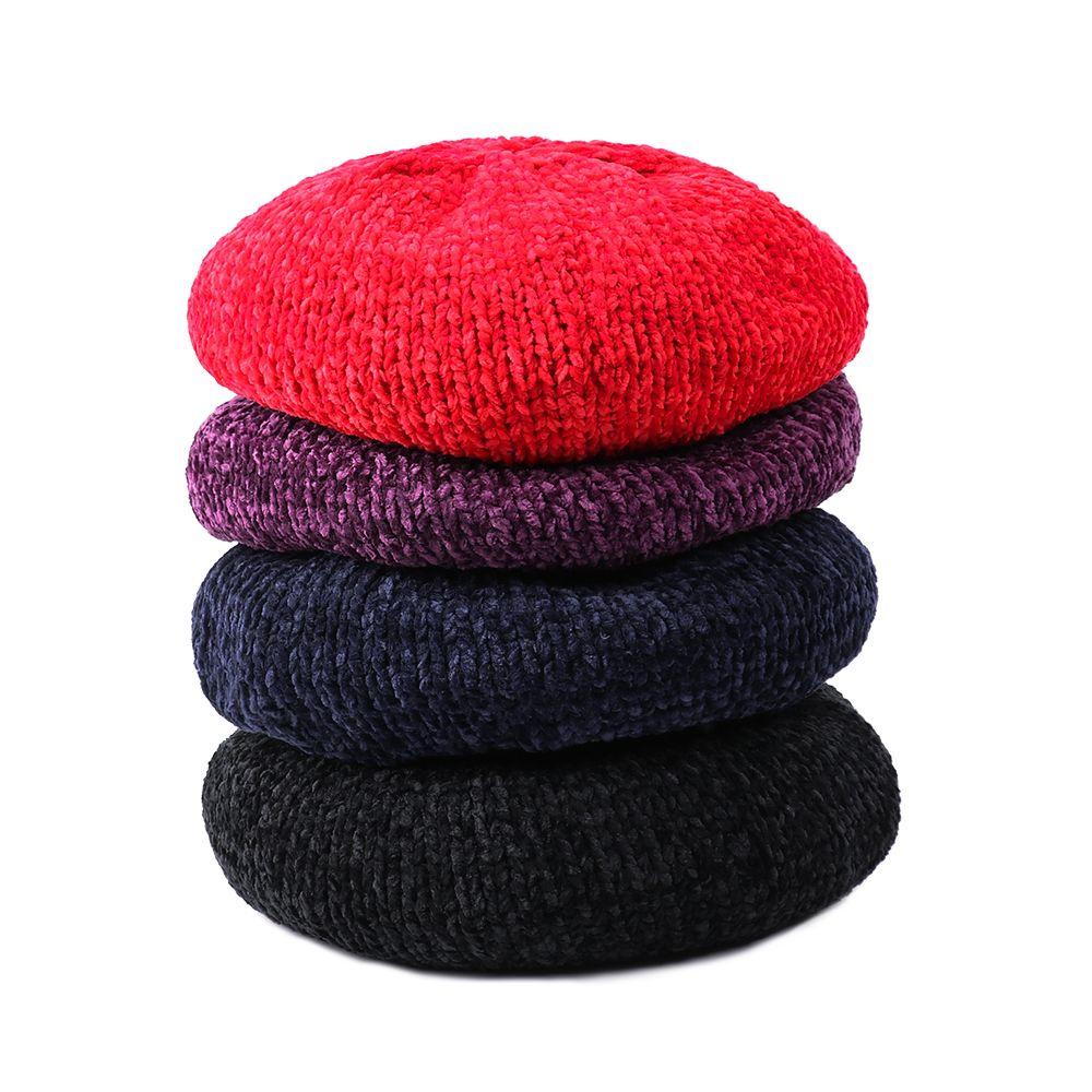 EUTUS Mũ Beret Vải Nỉ Thoáng Khí Cho Nữ