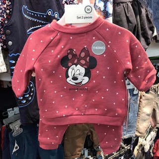 Bộ nỉ da cá Disney baby xuất dư bé gái (3-24m)