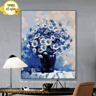 Tranh Sơn Dầu Số Hóa Những Bông Hoa Cúc Họa Mi Tranhsohoavn Tranh Số Hóa Mã Tranh H002