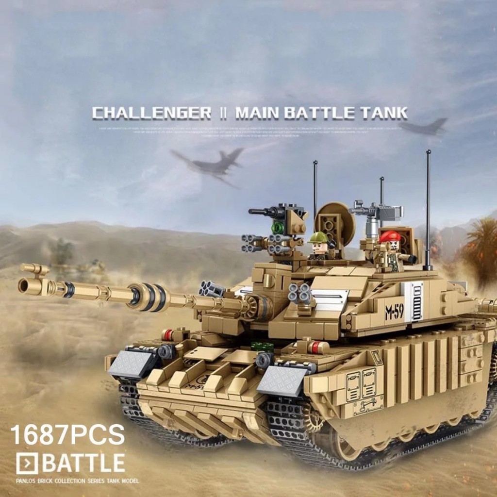 (CÓ SẴN) Lắp ráp xe tank challenger II main batle tank  623008 mẫu mới nhất