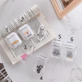 PC cứng airpods vỏ hình ảnh phim hoạt hình trong suốt AirPods case mềm & Smooth chống rung
