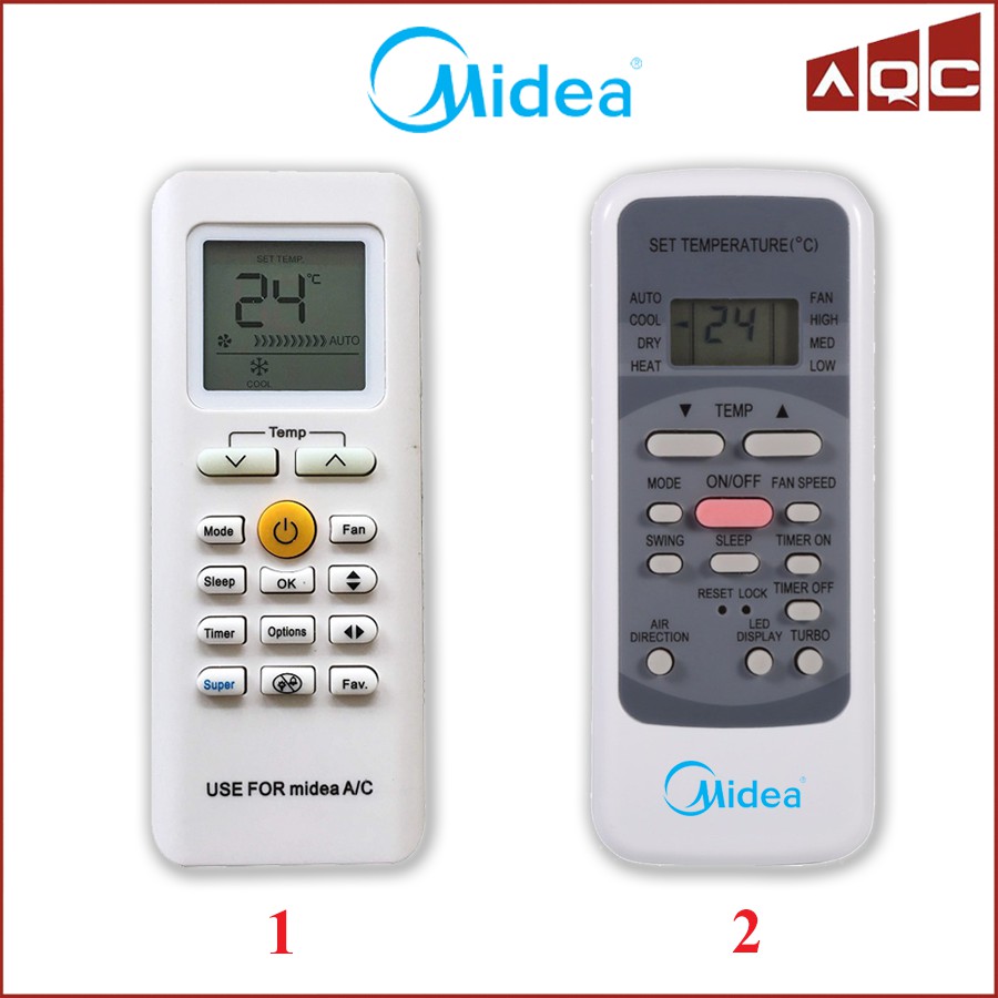 Điều khiển điều hoà Midea - Remote máy lạnh Midea loại đẹp