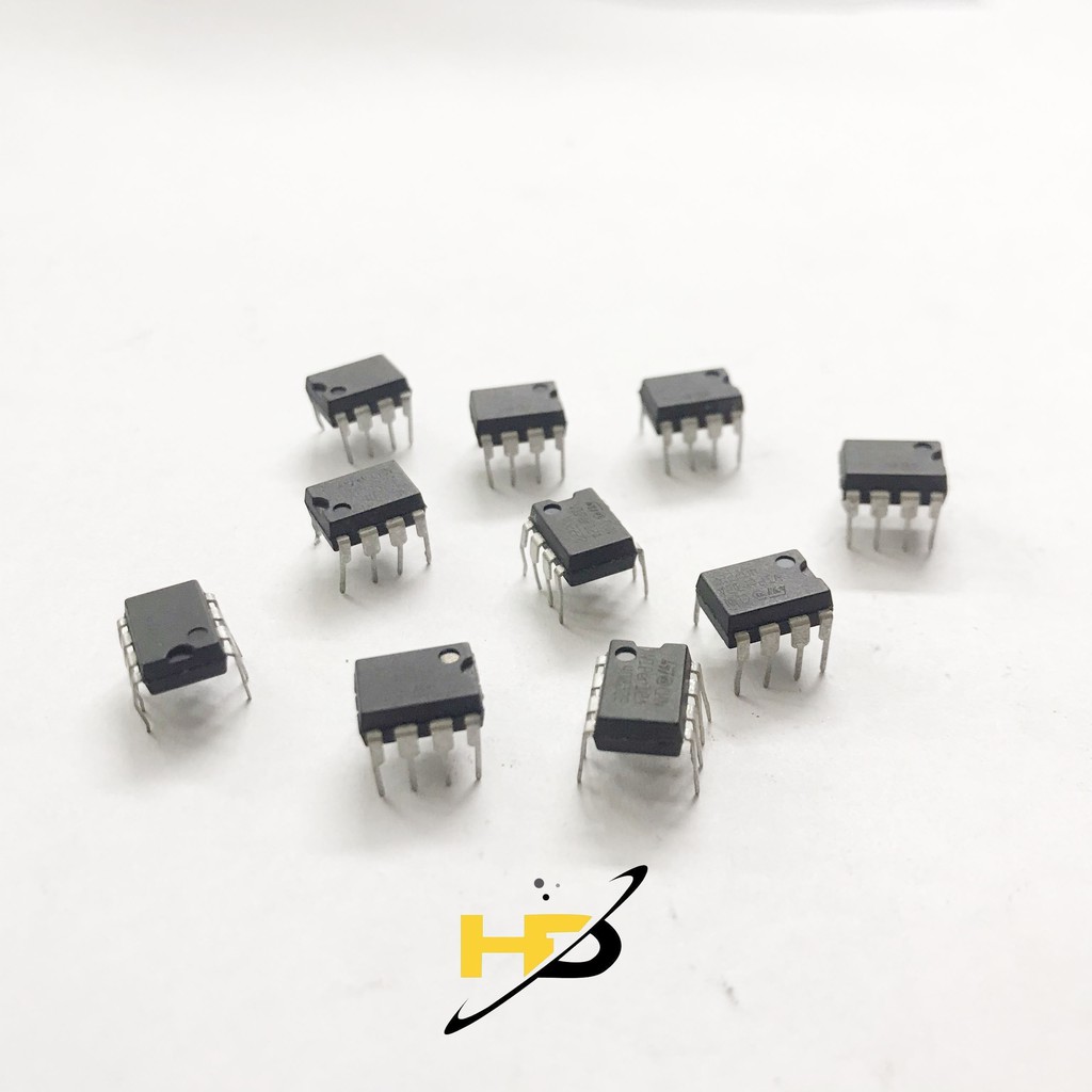 Linh Kiện Tháo Máy, Gói 3 IC Nguồn Viper12A DIP8 Dùng Cho Mạch Bếp Từ