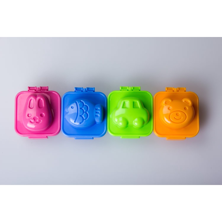 Bộ 2 khuôn cơm bento nội địa Nhật tạo hình mẫu, làm cơm, ép trứng cho bé