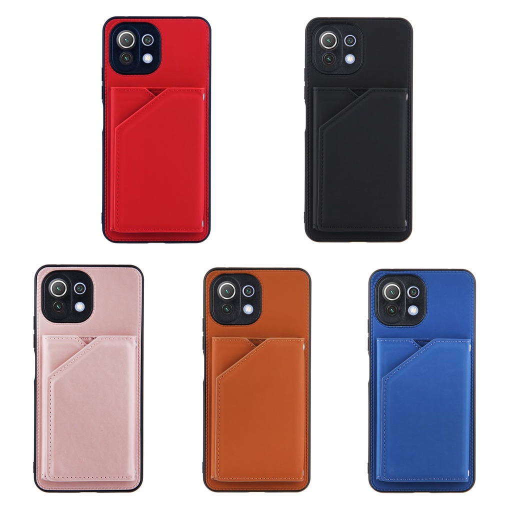 Bao Da Điện Thoại Kiểu Ví Tiền Cho Xiaomi Mi 11 10t Lite Ultra Pro Poco M3 11x Pro Redmi Note 10 5g