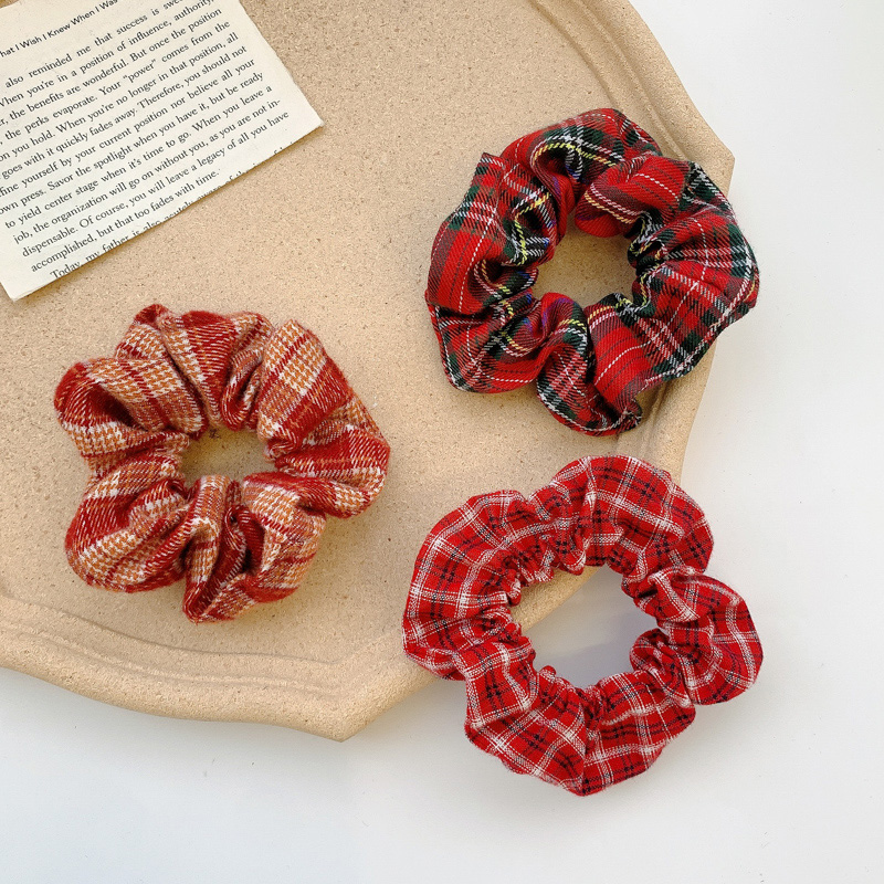 Dây buộc tóc màu trơn thiết kế đáng yêu ngọt ngào cho nữ