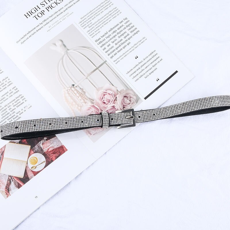 Toàn Bộ Thắt Lưng Đính Kim Cương Giả Cao Cấp Thời Trang Theo Phong Cách Âu Mỹ