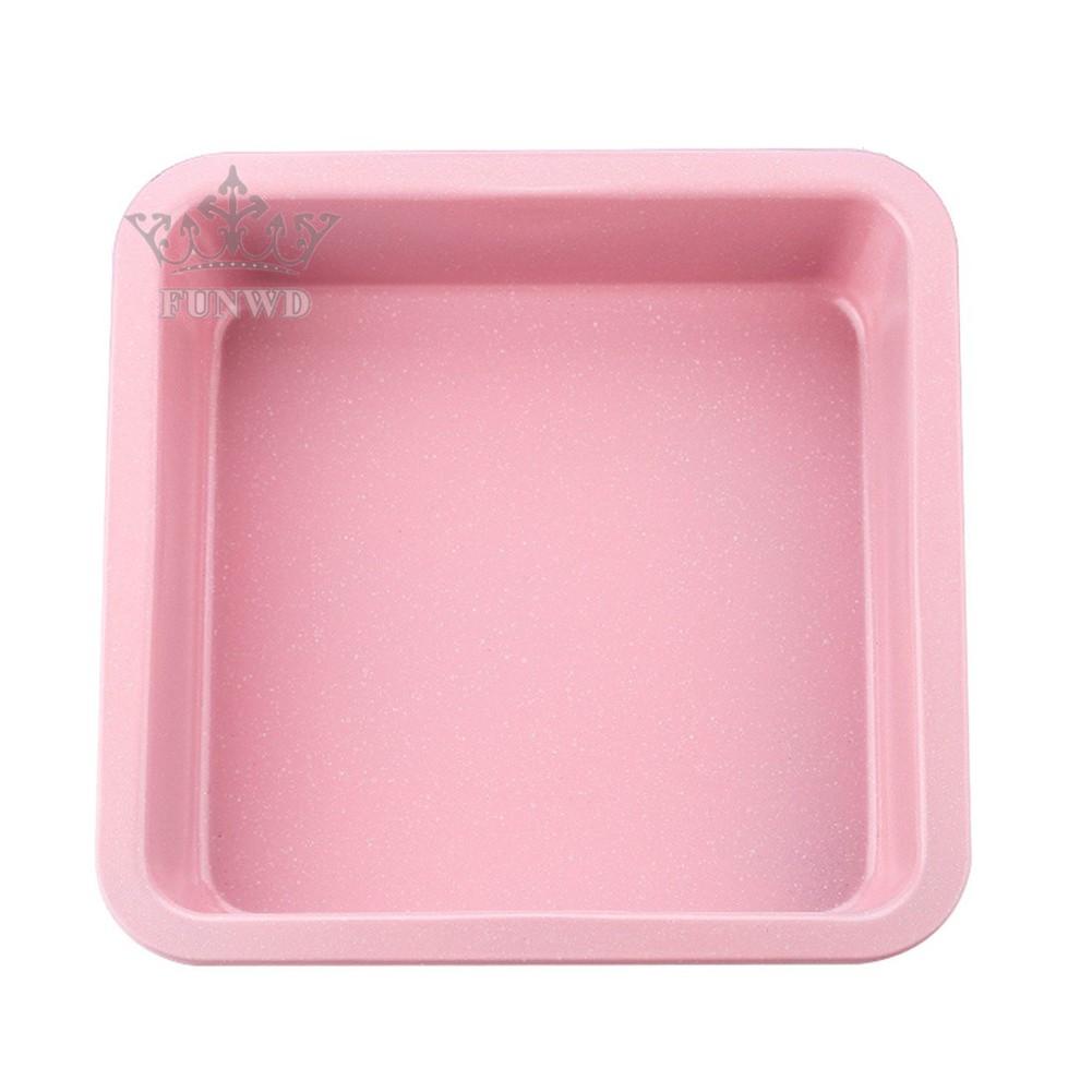 【FUNWD】Square Cake Pan Tin Oven Cooking Dish Baking Tray Cake Deep Non Stick Rack Mould