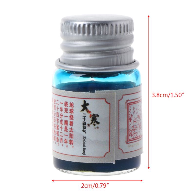 Hũ mực ánh vàng kim chấm văn phòng phẩm hỗ trợ viết bút máy/chữ thư pháp/vẽ Graffiti 5ml love