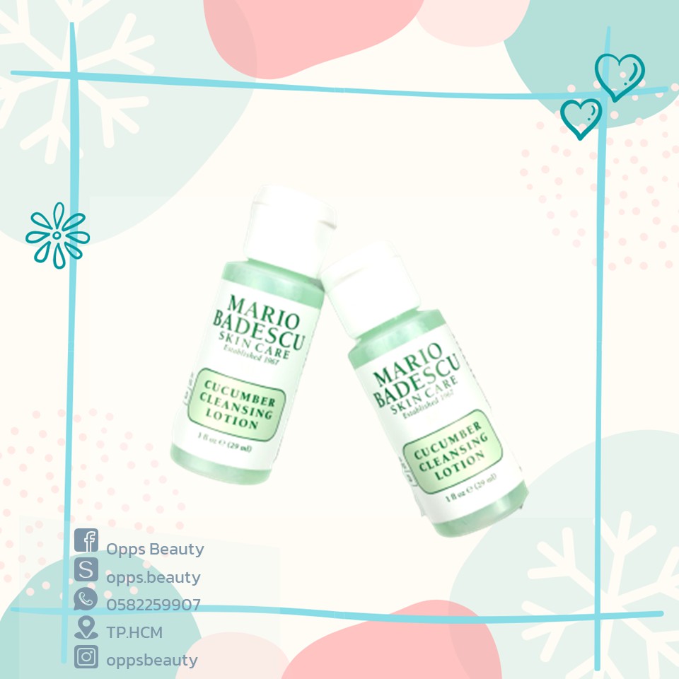 [MARIO BADESCU] Nước cân bằng làm dịu da nhạy cảm MARIO BADESCU Cucumber Cleansing Lotion