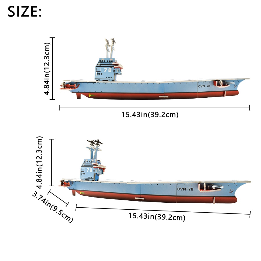 Đồ Chơi Lắp Ráp Mô Hình Tàu 3d Bằng Giấy Cho Bé Trai