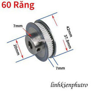 [Pulley GT2] Bánh răng motor - 60 răng