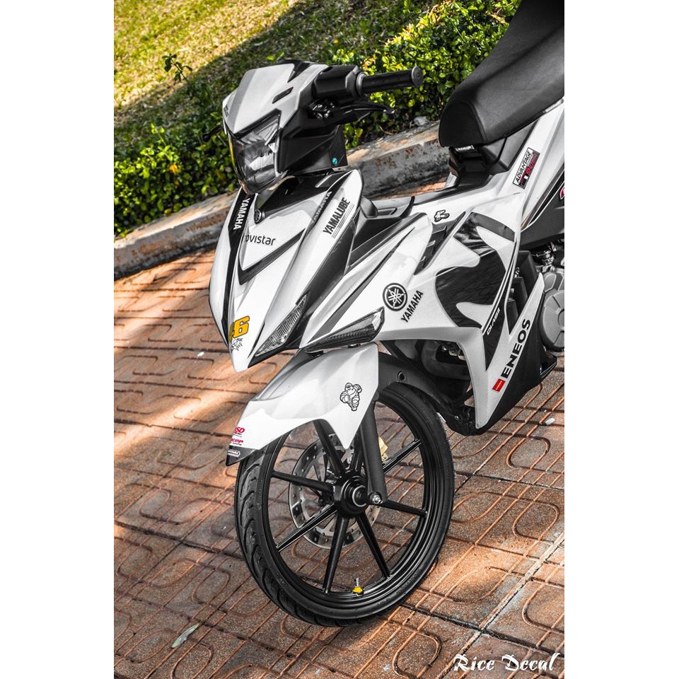 Tem Rời Exciter 150 Movistar In trong Dán xe trắng/Bạc 1