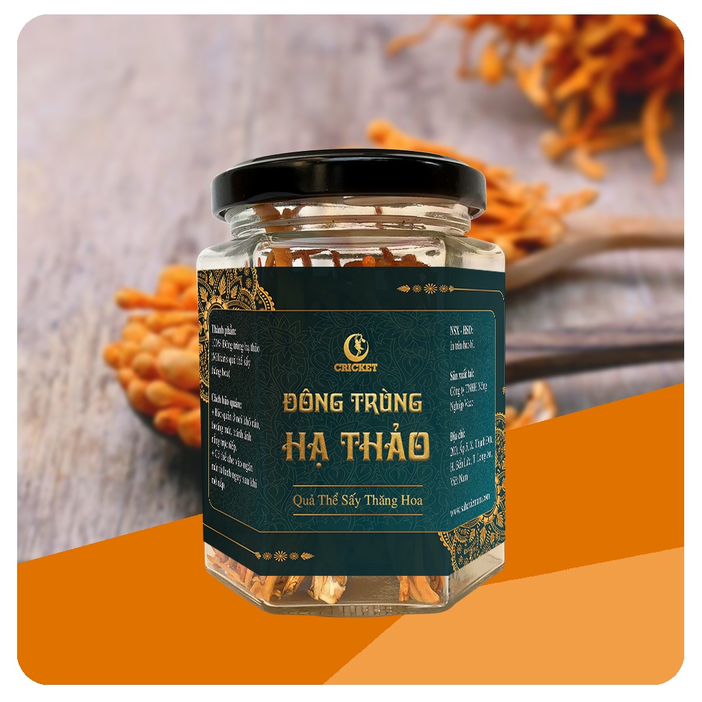 Đông Trùng Hạ Thảo Sấy Thăng Hoa - Hũ 10g - Sản phẩm thượng hạng tốt cho sức khoẻ