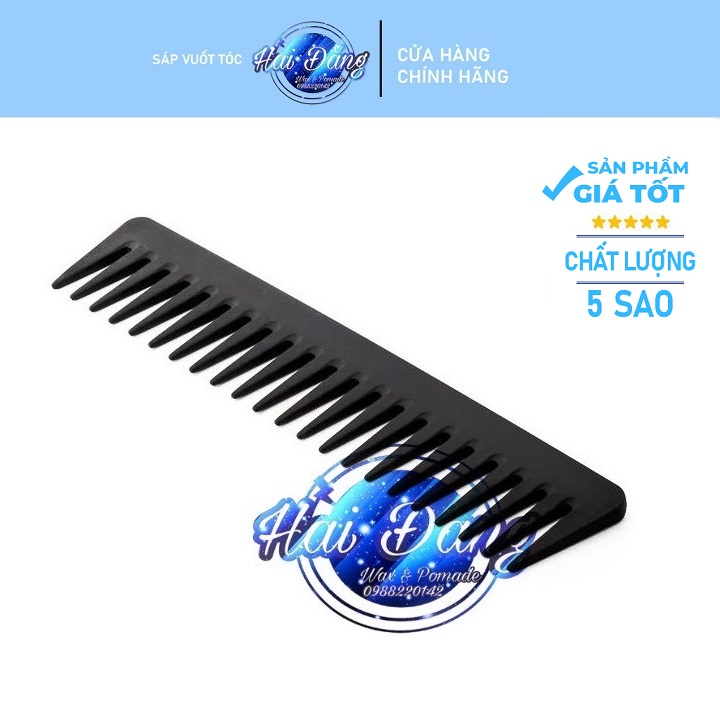 Lược tạo kiểu răng thưa Cacbon chịu nhiệt chống tích điện Makiyo Styled Comb