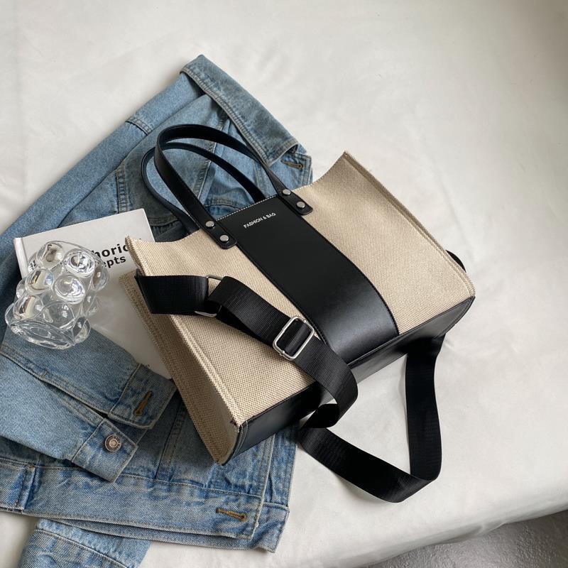 Túi Đeo Chéo Vai Bằng Vải Canvas Thời Trang Giản Dị Dành Cho Nữ