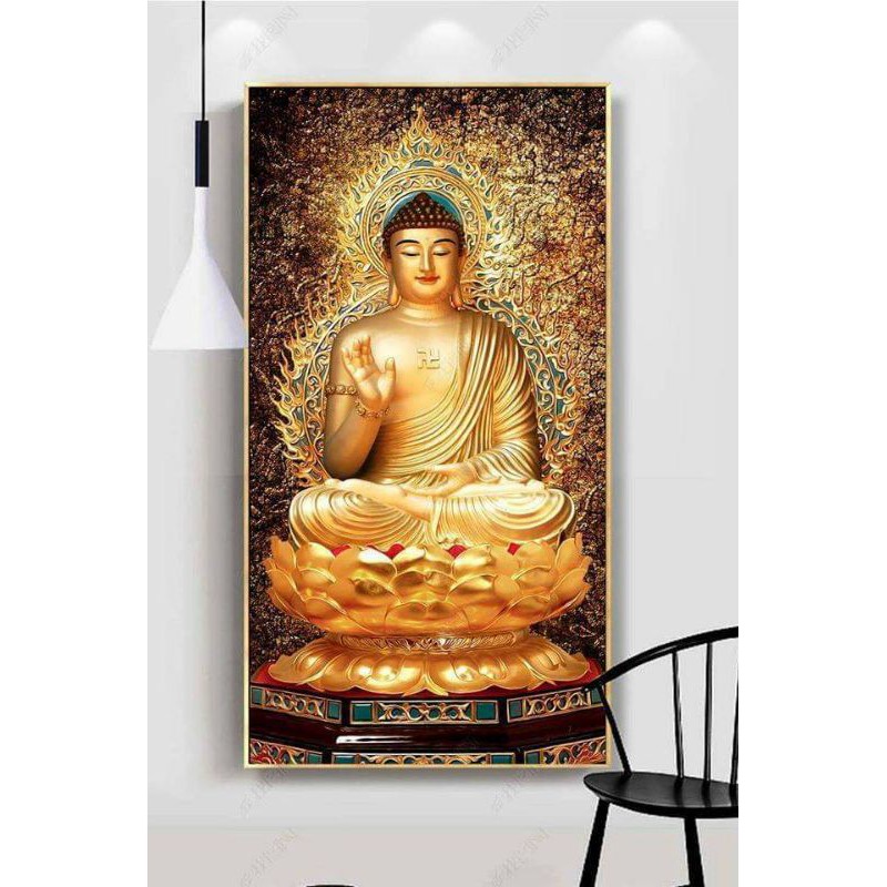 - Tranh Tráng Gương chủ đề Phật Giáo, bồ tát, đức phật thích ca mâu ni, Trang trí phòng thờ, phòng khách