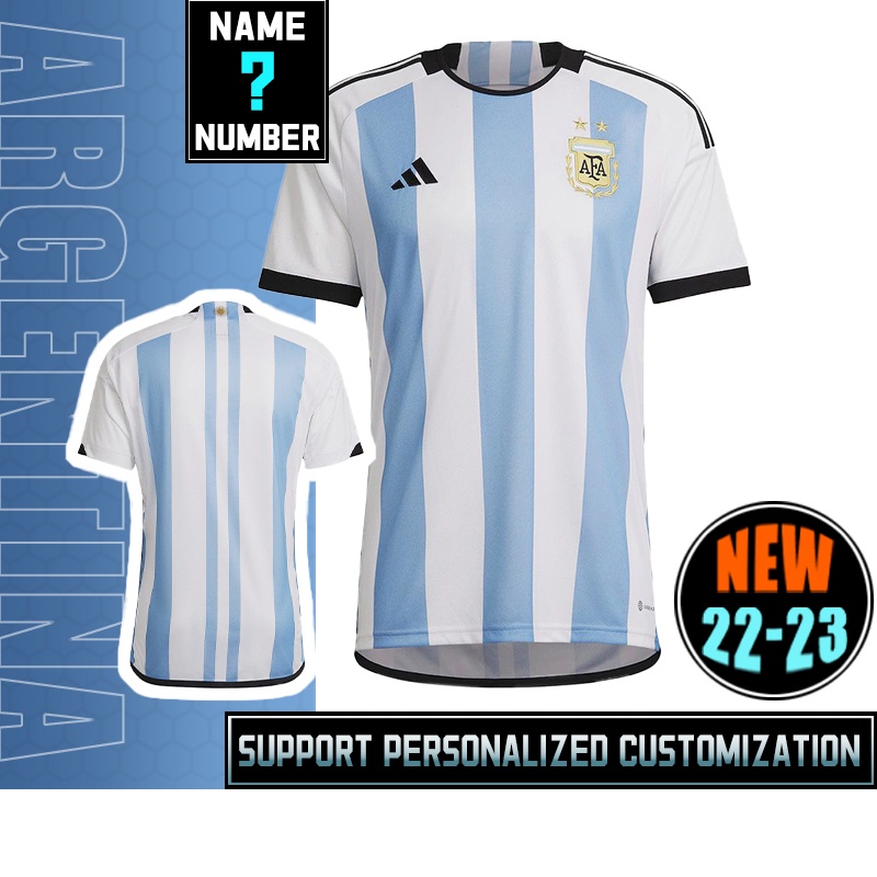 Áo Thun Số 22-23 Câu Lạc Bộ Argentina Sân Nhà s-2xl