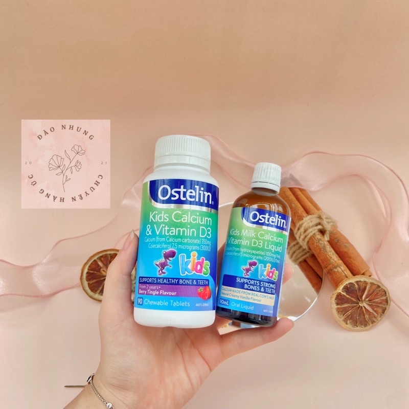 [Freeship] Canxi & Vitamin d3 Ostelin cho bé