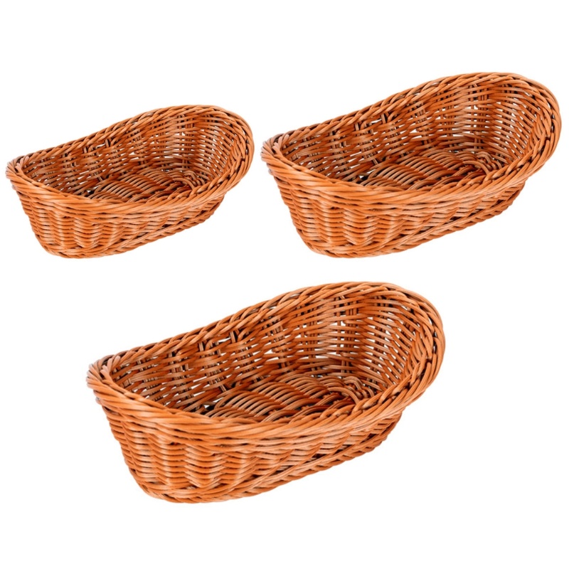 Rổ Đựng Trái Cây / Bánh Mì Đan Mây Giả Tiện Dụng Cho Nhà Bếp