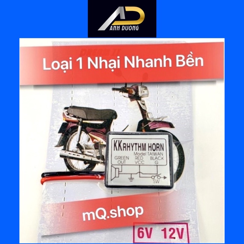 Nhại còi xe máy kêu dồn dập