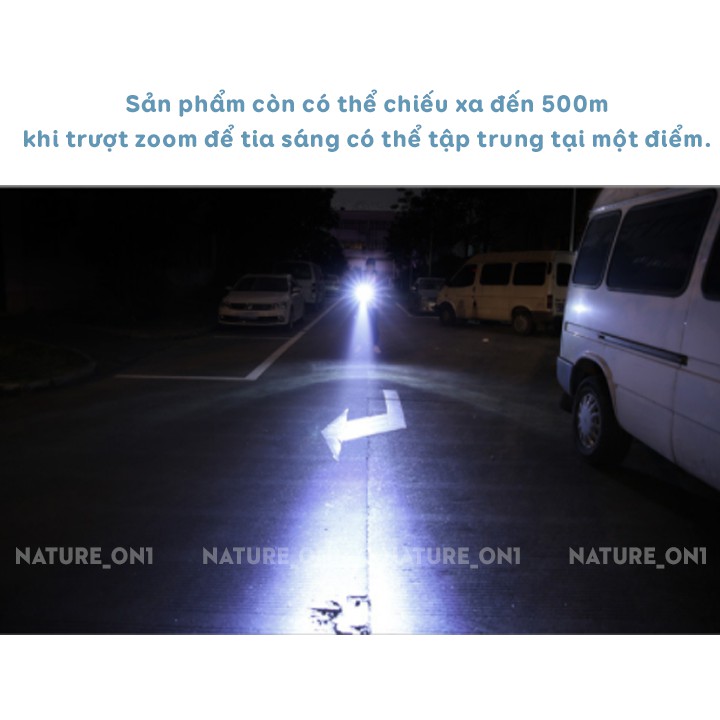 Đèn pin siêu sáng ⚡️ BH 12 tháng ⚡️ Hợp Kim Chống Nước - Pin Có Thể Sạc Lại - Full Box (Bảo Hành 12 Tháng)