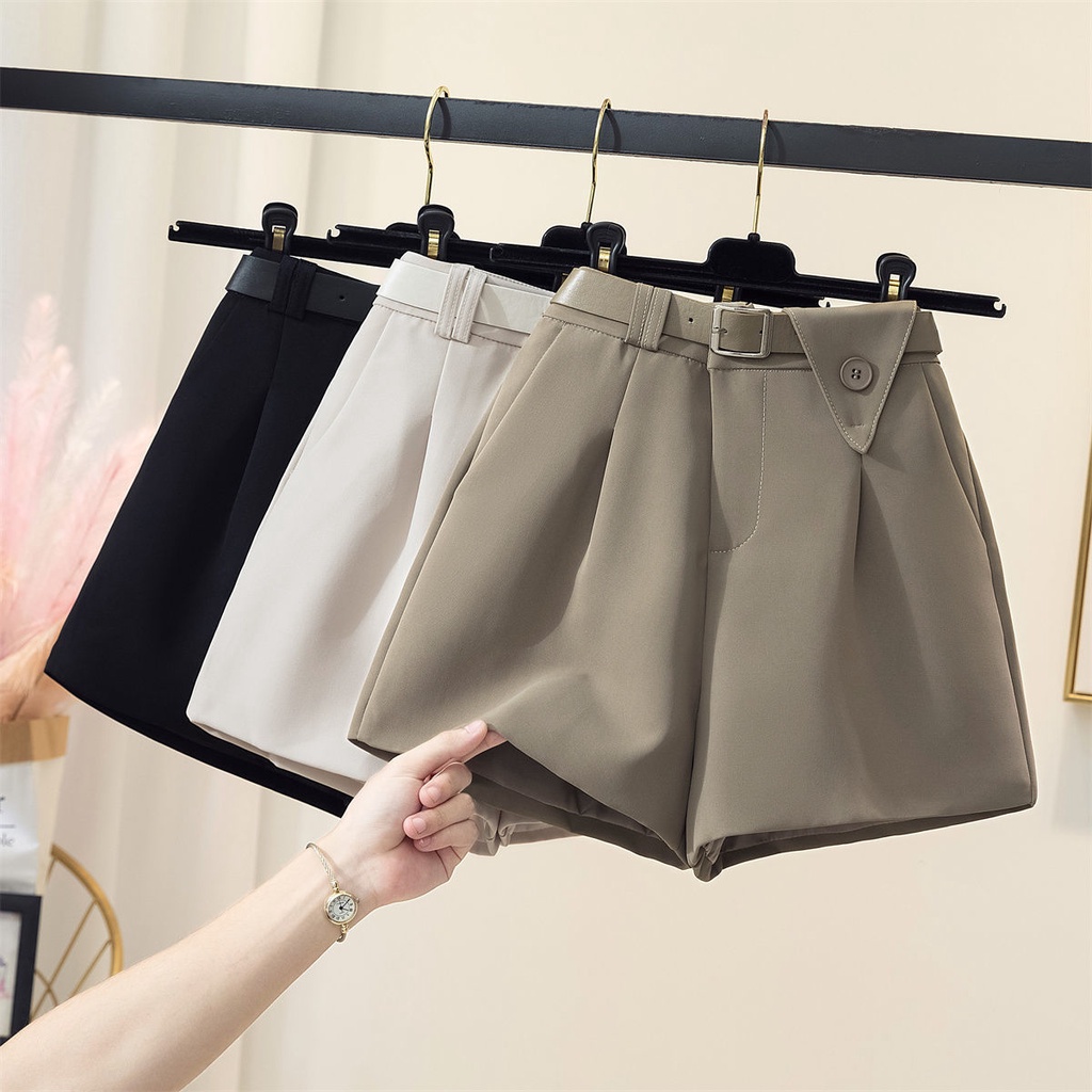 Quần short đùi ống rộng nữ lưng cao mặc mùa hè cá tính trẻ trung M307