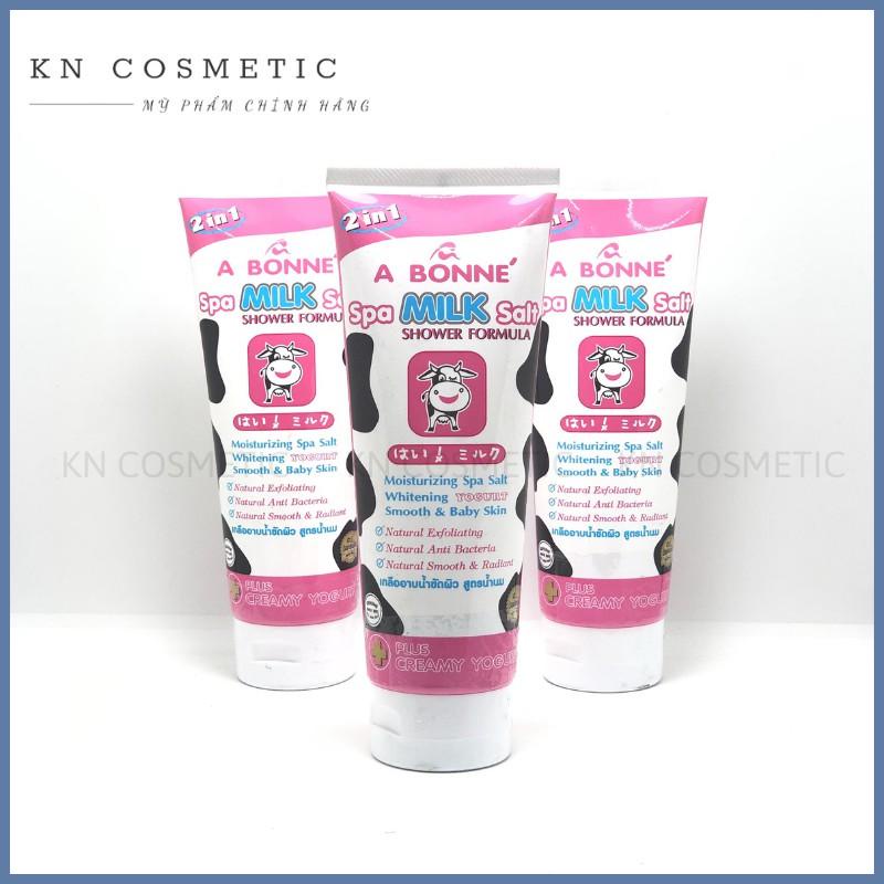 TUÝP Muối Tắm Sữa Bò Thái Lan Spa A Bonne Làm Trắng Da, Tẩy Tế Bào Chết A Bonne 2 in 1 Spa Milk Salt Shower Formula 350g | BigBuy360 - bigbuy360.vn