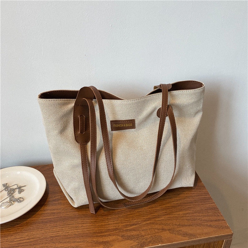 Túi Xách canvas Cỡ Lớn Thiết Kế Đơn Giản Thời Trang Cho Nữ